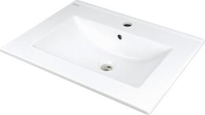 Deante Tubo, lavoar ceramic subtop 615x465x160 cm, alb lucios, DEA-CTU_646M