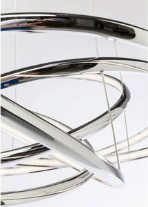 Pendul fabricat din material sintetic, oțel și aluminiu, cu finisaj cromat, în culori argintii, în stil modern, cu lățime de 75 cm și înălțime de 120 cm