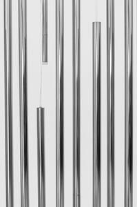 Lustra suspendata în stil modern, argintie cu abajururi de oțel, Lățime 154, Înălțime 320