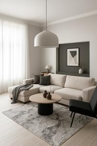 Covor Sufragerie Dormitor, Model Elma El001 106, Gri Bej 200x300