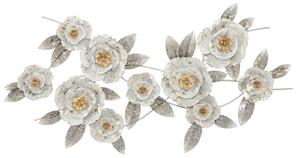 Deco perete White Flowers 135x64.5x10 cm
