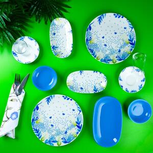 Set Farfurii (19 Bucati), Wave vine, UnicUtil, Culoarea Multicolor