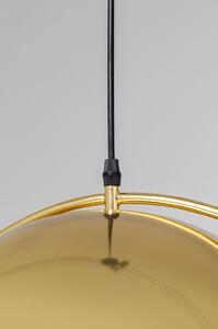Pendul Otel Aurit și Polirasină Kare Design - Iluminat de Lux în Stil Avangardist Glamour, Lungime 45.8cm, Inaltime 56cm