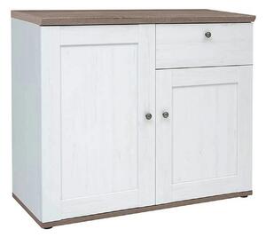 Comoda STOCKHOLM, alb andersen/stejar sonoma, PAL, 103x43x88 cm