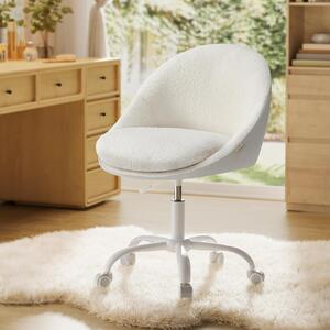 Scaun de birou boucle Cappuccino Songmics 56x60x93.3 cm