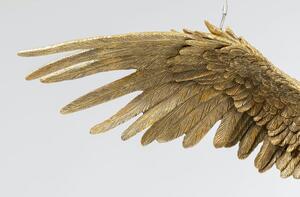 Pendul 'Owl' auriu, realizat din oțel și polirasină, cu finisaj lucrat manual, lățime de 57 cm, înălțime de 28 cm - lumină glamuroasa în casa ta
