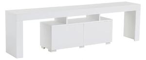 Comoda TV ENCLAVE, alb, PAL, 180x32x50 cm