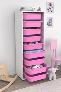 Dulap multifunctional, Peak ripple, UnicUtil, Culoarea Alb Roz