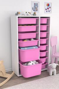 Dulap multifunctional, Echo vine, UnicUtil, Culoarea Alb Roz