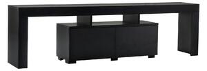 Comoda TV ENCLAVE, negru, PAL, 180x32x50 cm