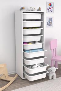 Dulap multifunctional, Peak stone, UnicUtil, Culoarea Alb