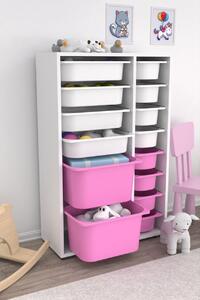 Dulap multifunctional, Breeze thorn, UnicUtil, Culoarea Alb Roz