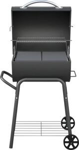 Grătar cu cărbuni Tenneker Ranger TC-2 negru suprafața de gătire 48x48 cm incl. termometru în capac