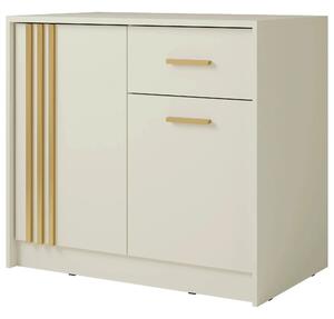 Comoda CANADA CY35, casmir/auriu, PAL laminat, 102x42x94 cm