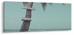 Tablou - Palma în Caraibe (120x50 cm)