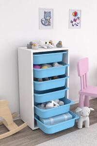 Dulap multifunctional, Grove storm, UnicUtil, Culoarea Alb Albastru