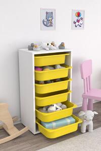 Dulap multifunctional, Cloud breeze, UnicUtil, Culoarea Alb Galben