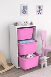 Dulap multifunctional, Drift echo, UnicUtil, Culoarea Alb Roz
