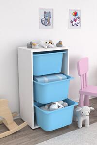 Dulap multifunctional, Glow root, UnicUtil, Culoarea Alb Albastru