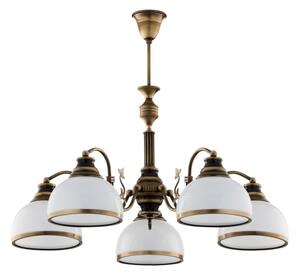 Brilagi - Lustră pe tijă TAURUS 5xE27/15W/230V diam. 70 cm bronz