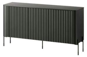 Comoda VERA, negru, PAL laminat, 150x40x80 cm