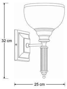 Brilagi - Lampă de perete TAURUS 1xE27/15W/230V bronz