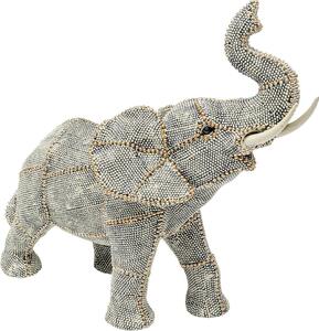 Obiect decorativ Walking Elephant Pearls mic