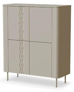 Comoda TIRANTE, casmir, PAL laminat, 100x40x120 cm