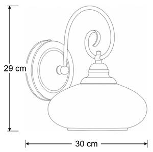 Brilagi - Aplica de perete MOLLERO 1xE27/15W/230V bronz/patină