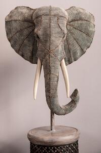 Obiect decorativ Elephant Head Pearls 49 cm