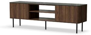 Comoda TV SOLANO, nuc/negru, PAL laminat, 150x40x55 cm