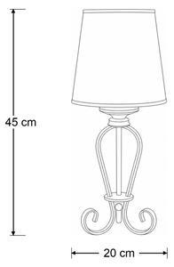 Brilagi - Lampă de masă SONIA 1xE27/15W/230V crem/patină