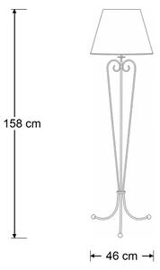 Brilagi - Lampă de podea SONIA 1xE27/15W/230V crem/patină