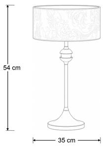 Brilagi - Lampă de masă SAPHIRE 1xE27/15W/230V crem/auriu/patină