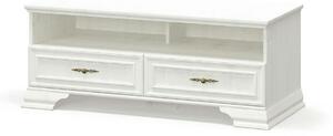 Comoda TV clasica IRYS, pin alb anderson, PAL laminat, 121x51x47 cm