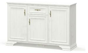 Comoda pin alb anderson IRYS, PAL laminat, 138x39x89 cm