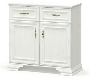 Comoda pin alb anderson IRYS, PAL laminat, 93x39x89 cm