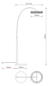 Globo 67387S - Lampă de podea LED reglabilă LAUREL LED/35W/230V 3000/4000/6000K