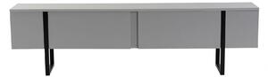 Comoda TV SERENITY, gri/negru, PAL/metal, 180x30x50 cm