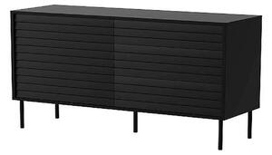 Comoda CORTINA, negru, PAL laminat, 102x40x81 cm
