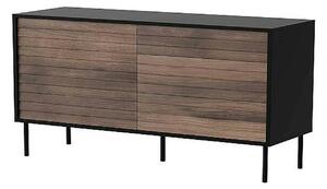 Comoda CORTINA, nuc/negru, PAL laminat, 102x40x81 cm