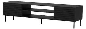 Comoda TV CORTINA, negru, PAL laminat, 180x40x60 cm