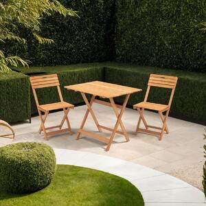 Set Gradina - Masa si Scaune (3 Bucati), Ripple ember, UnicUtil, Culoarea Maro