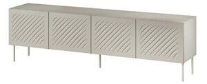 Comoda TV SIENA, bej, PAL laminat/metal, 201x40x60 cm