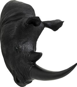 Decoratiune de perete Rhino Head Antique Negru 22x43cm