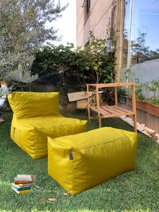 Set fotolii puf (2 Bucati), Vine bundle, UnicUtil, Culoarea Galben