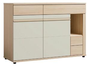 Comoda OSLO OS12, stejar riva/casmir, PAL laminat, 130x44x90 cm