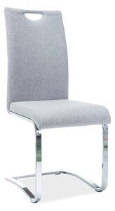Scaun H790, crom/gri, stofa clasica/metal, 42x43x101 cm