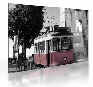 Tablou pe sticlă - Tramvaiul (70x50 cm)