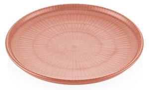 Set Farfurii (6 Bucati), Storm leaf, UnicUtil, Culoarea Somon